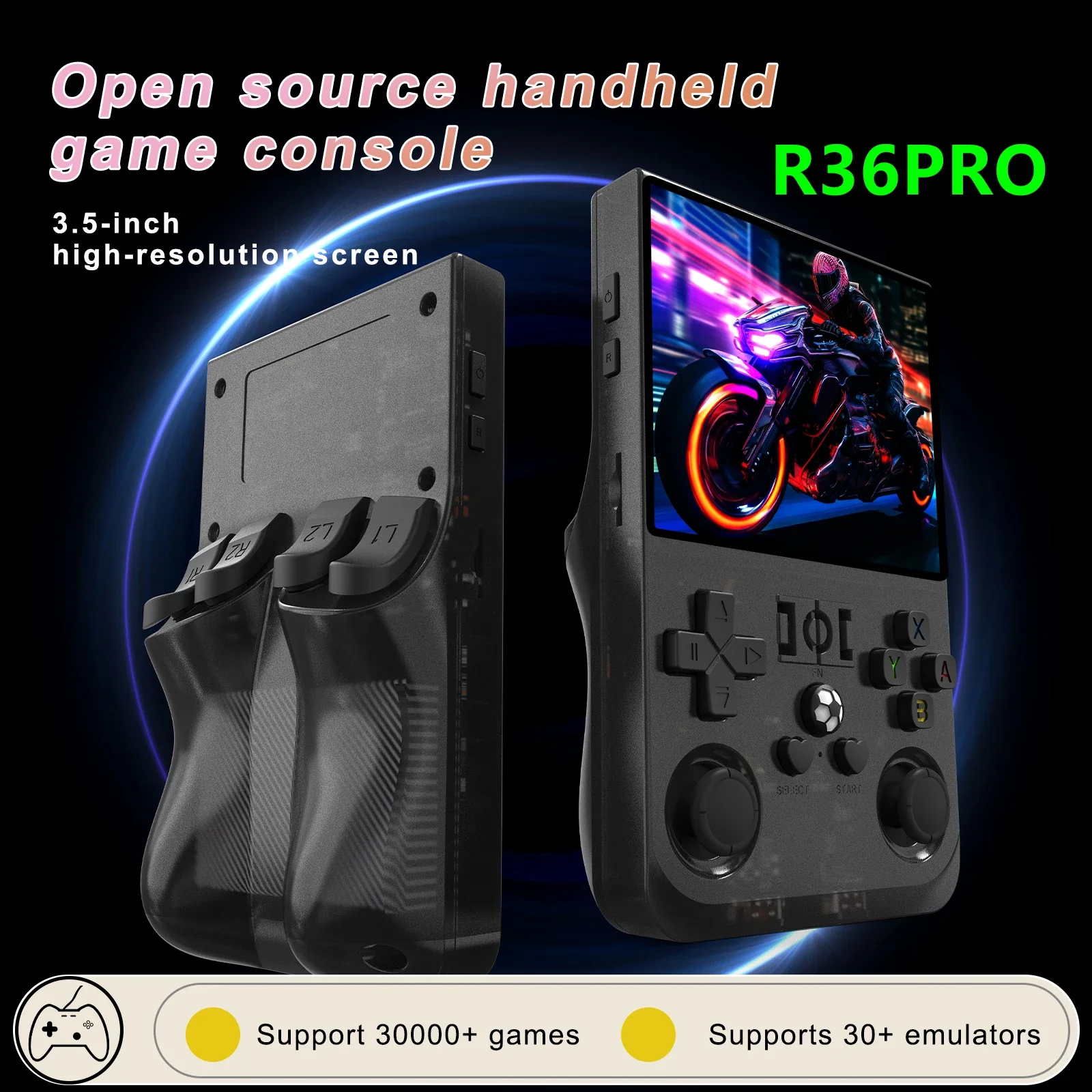 R36PRO Retro Handheld Game Console - Image 5