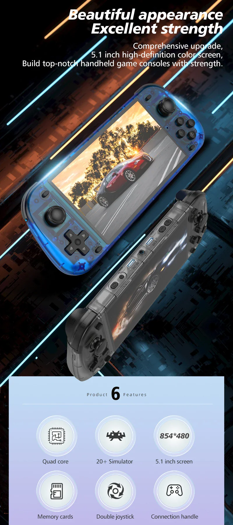 R50S Retro Handheld Game Console - Image 5